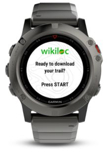 Wikiloc Trails با گارمین
