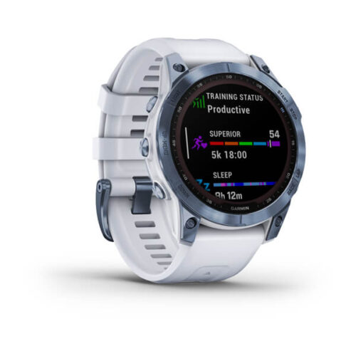 ساعت گارمین Fenix 7 Sapphire Solar Mineral Blue