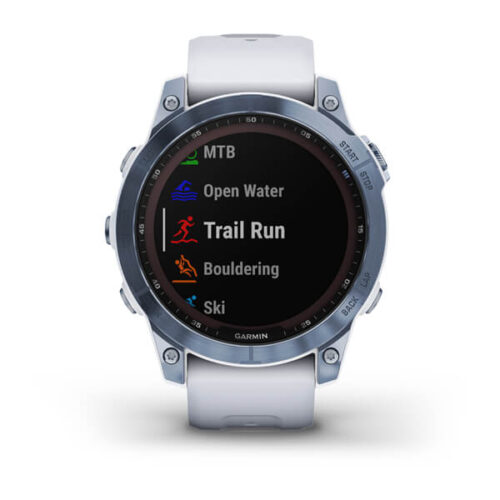 ساعت گارمین Fenix 7 Sapphire Solar Mineral Blue