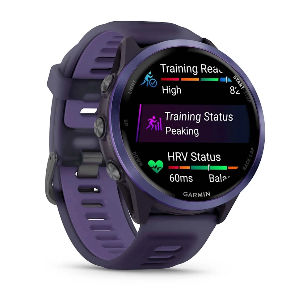 ساعت گارمین Forerunner 570 - 47mm Indigo Aluminum with Translucent Imperial Purple/Indigo Band